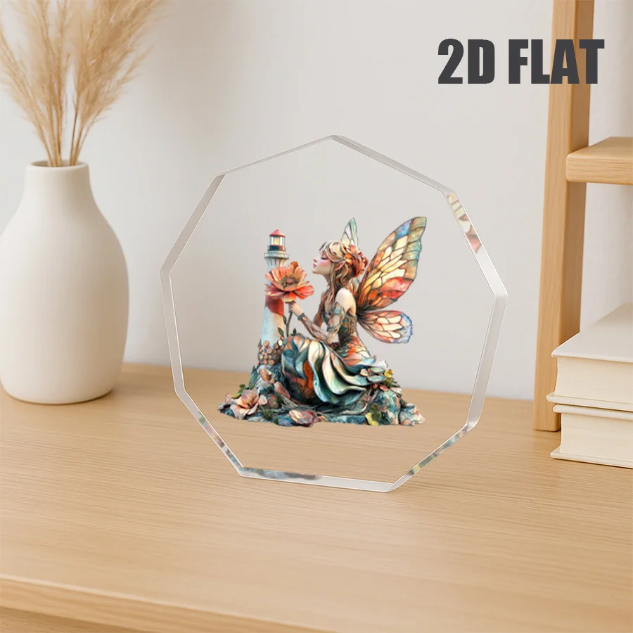 Acrylic Elf Statue,…