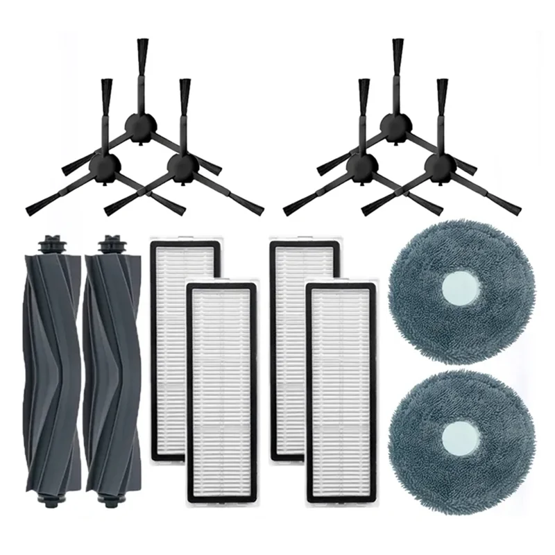 الجديد لـ L10S Pro / RLS6L / S10 + أجزاء المكنسة الكهربائية فرشاة رئيسية فرشاة جانبية فلتر HEPA ممسحة قماش الملحقات