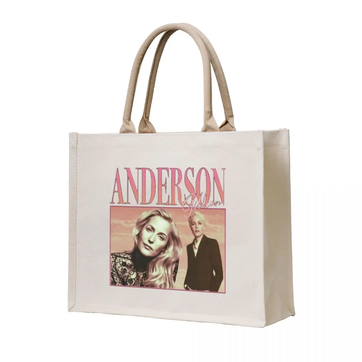 

90's Retro style Gillian Anderson Tote Bag Gift bags Canvas stote bag tote bag university