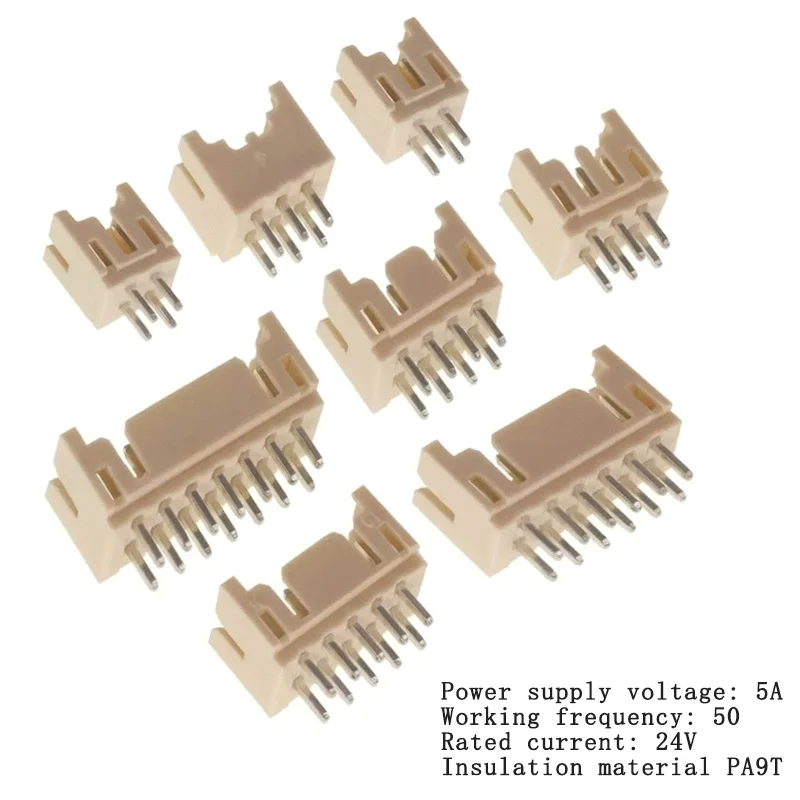 10PCS PHD 2.0MM Pitch 2*2/4/5/6P Dual-Row Rectangular Connector Plug Straight /Bend Pin Adapter