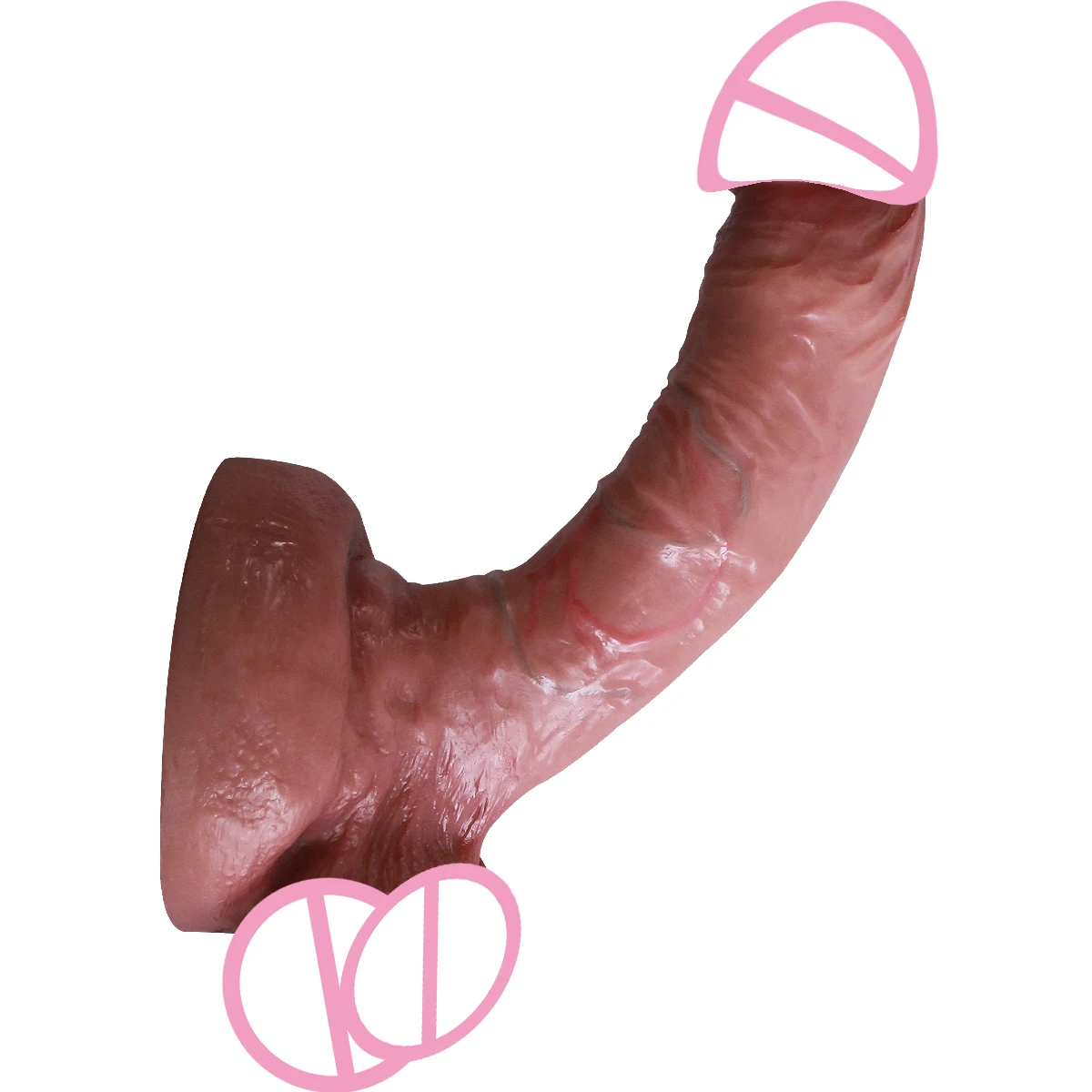 Realistic Veins Soft Thick Dildo Super Big Soft Dildo Penis Anal Suction Cup Dick Masturbators Cock Adult Sex Toy for Woman Man - view 3