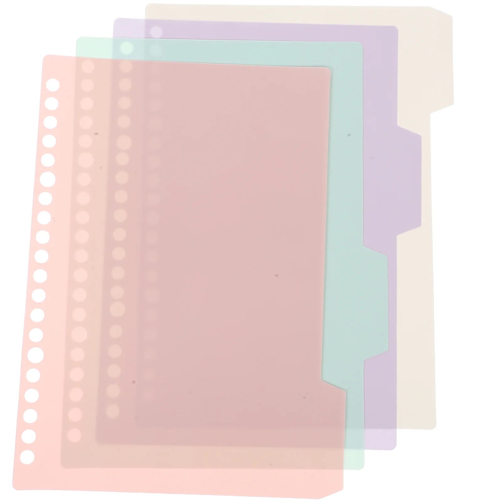 Loose-leaf Book Separated inside Pages Notebook Small with Tabs Household Office