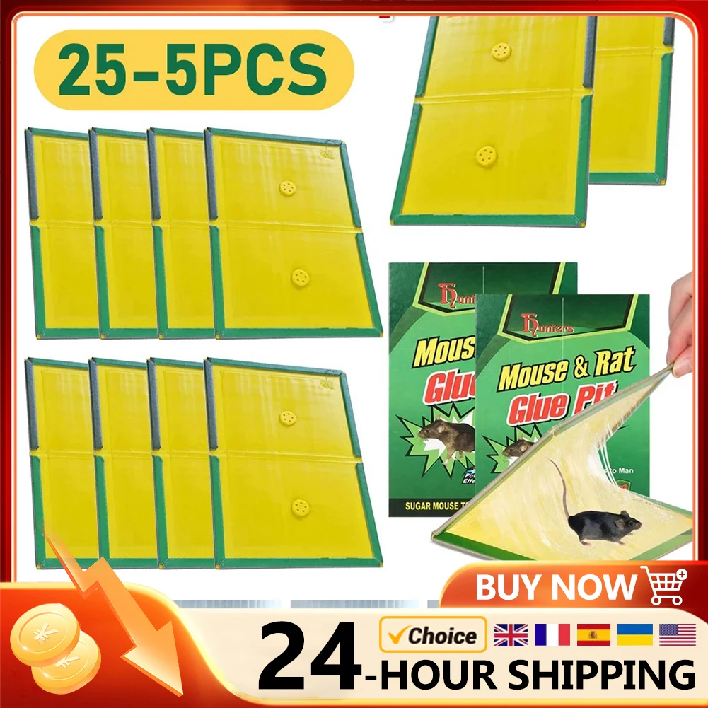 Клейкая доска для мыши, 25-1 шт., липкая мышь, ловушка для мышей, клейкая доска, Нетоксичная, для вредителей, для отпугивания мышей, крыс, грызунов, крыс, ловушки, Садовые принадлежности