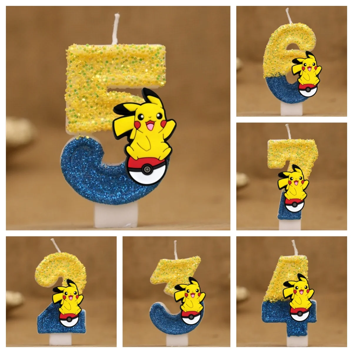 Neue Nummer 99 Pokemon Kuchen Kerze Anime Figur Pikachu Party Alles Gute Zum Geburtstag Kerzen Pokemon Kuchen Dekoration Ornamente Kinder Geschenke