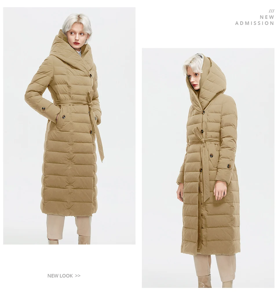 Astrid Winter Coats Women Oversize Fake Two Piece Long Thick Jacket Female Warm Cotton padded fashion Outwear with a hood 7283