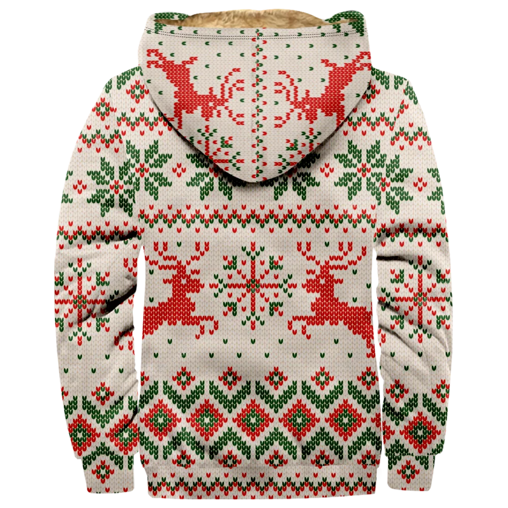 Winterjassen voor heren, casual sneeuwvlok rendier pixelpatroon katoenen kleding overjas jeugdige vitaliteit