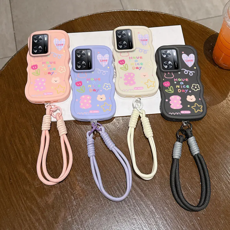 Adatto per OnePlus Nord N20 SE Ha un bel giorno Custodia progettata per l'intrattenimento con flessibile e anti-impronte digitali e cordino