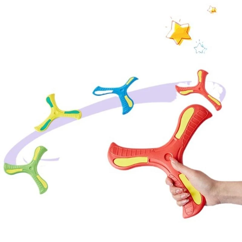 Children Soft Boomerangs Toy Interactive Game Outdoor Flying Disc Game Outdoor Vacation Sports Stress Relief Toy