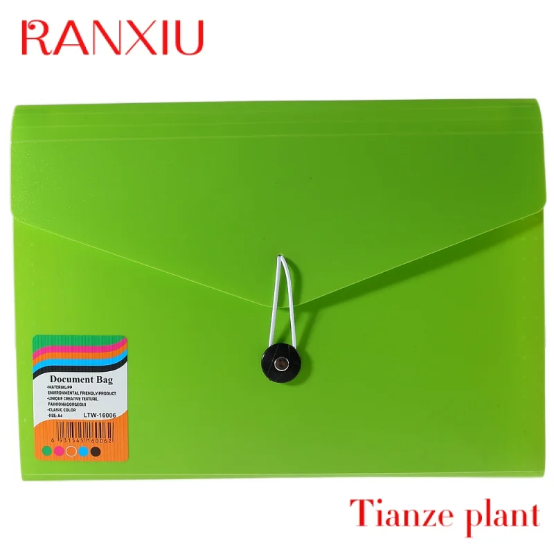 Pasta Eco-friendly Card PP File, Top Loader Paper, Pinch Binder, Documento de bolso, Para coletar documentos, My Clear Bag