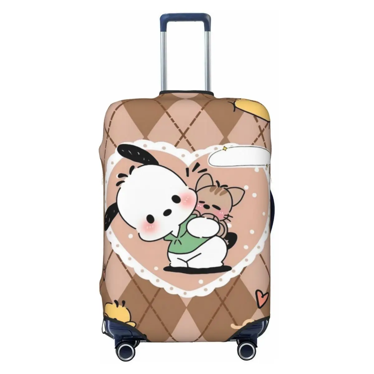 

Custom Fashion Pochacco Suitcase Cover Dust Proof Kawaii Anime Luggage Protective Covers for 18-32 inch