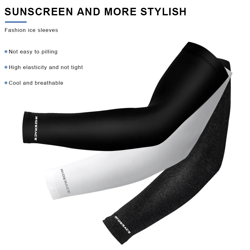 Ice Silk Arm Sleeve Summer Breathable Quick Dry Sun UV Protection For Sports Outdoor Running Fitness Cycling Sport Sleeve Cover