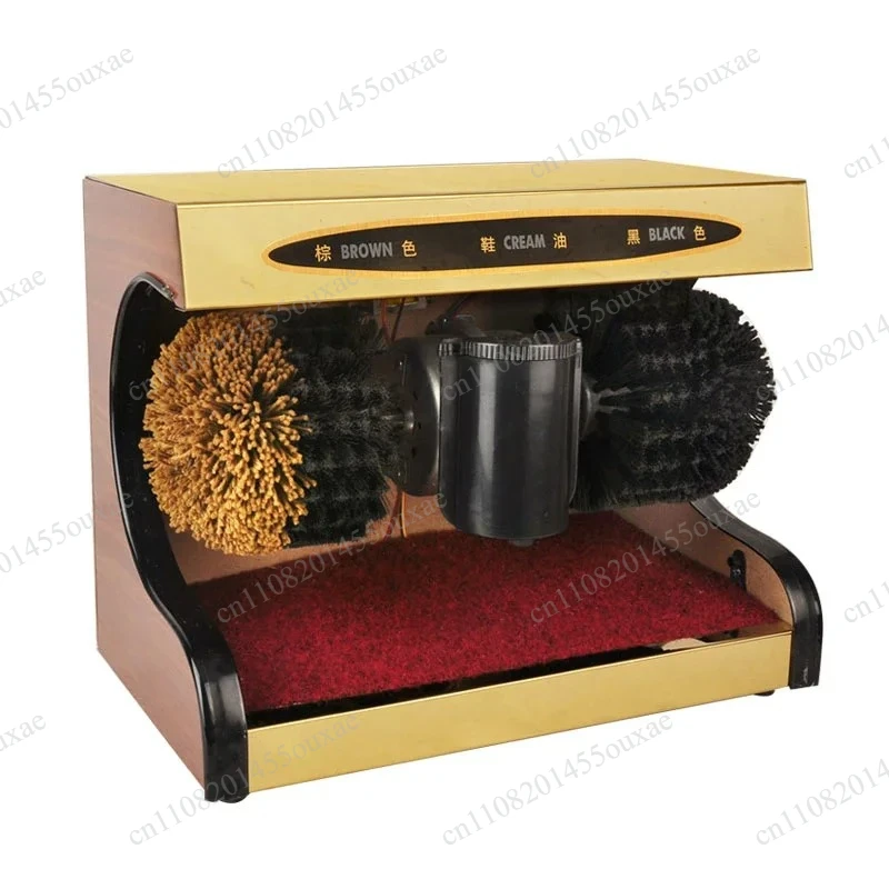 Automatic Induction Shoe Polishing Machine, Electric Rotating Brush, Portable Shoe Shiner for Home, Hotel, Office Lobby