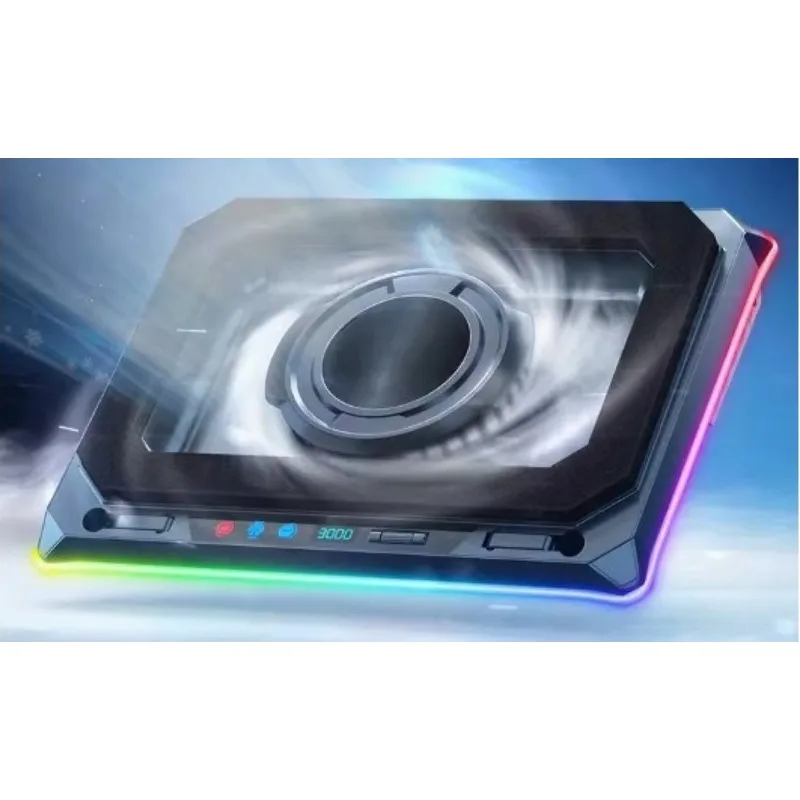 RGB Gaming Laptop Cooling Pad A8 Silent Notebook Cooler Stand Adjustable Fan Heat Dissipation Base