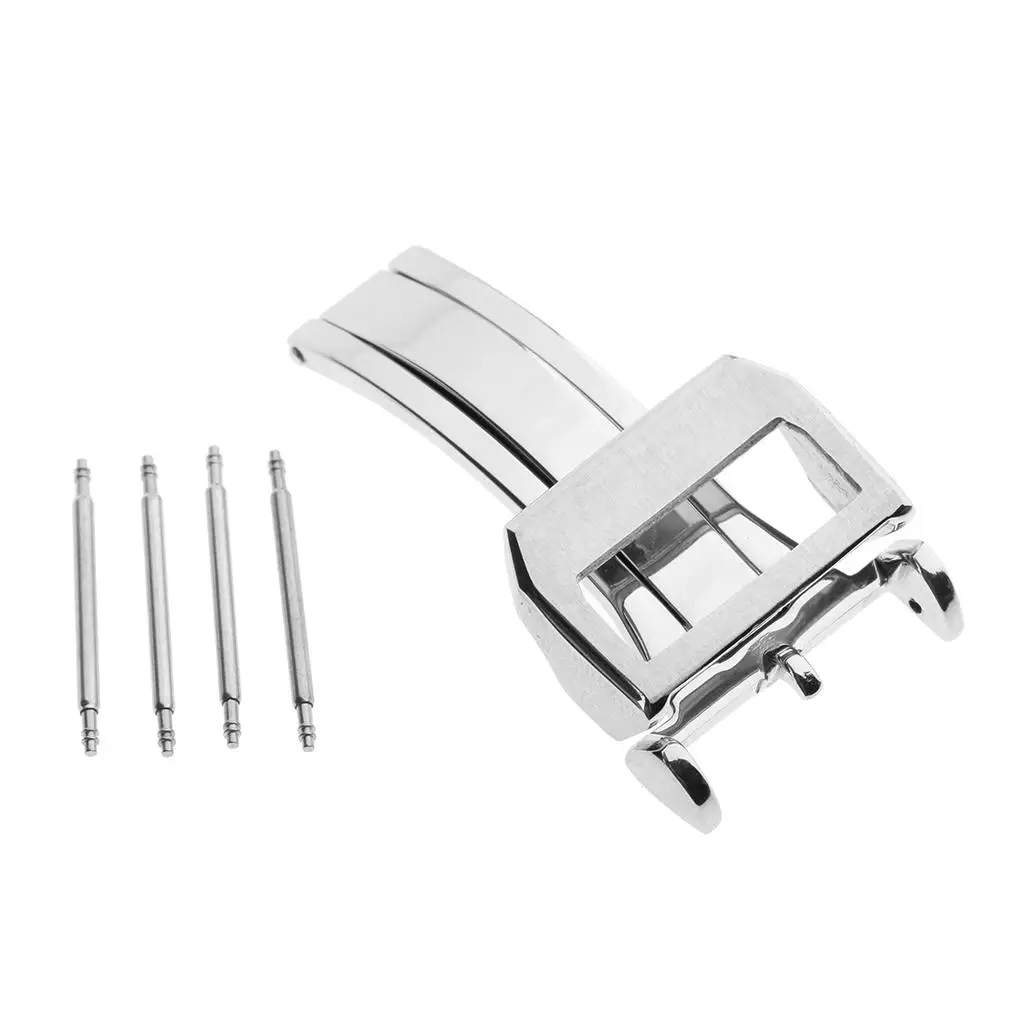 Durable Watch Buckle Clasp 18mm 20mm Stainless Steel Secure Strap Fastener for Wristwatch Upgrade