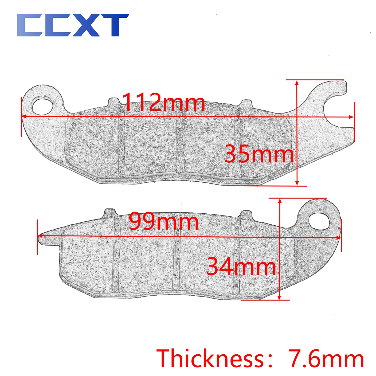 Motorcycle Metal & Brass Alloys Front Rear Brake Pads For HONDA ANF125 CBF125 CBR125 MSX125 CBR150R 2000-2018 For FS125 Sonic