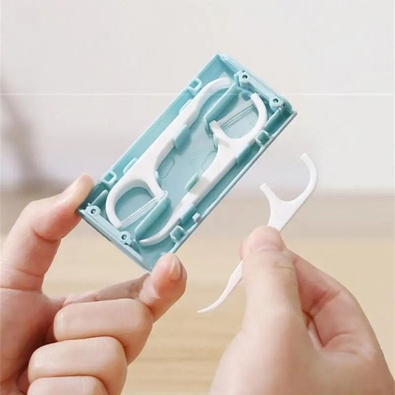 

40 шт. диспенсер для нити портативный ящик для хранения нити многоразовый контейнер для зубочисток домашние коробки для хранения