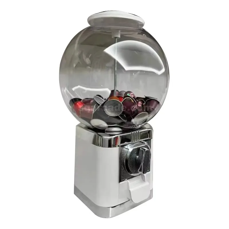 Airo Wholesale Coin Operated Metal Mini Gasapon Toy Capsule Vending Machine Coffee Gumball Candy with English Support Bulk Toys