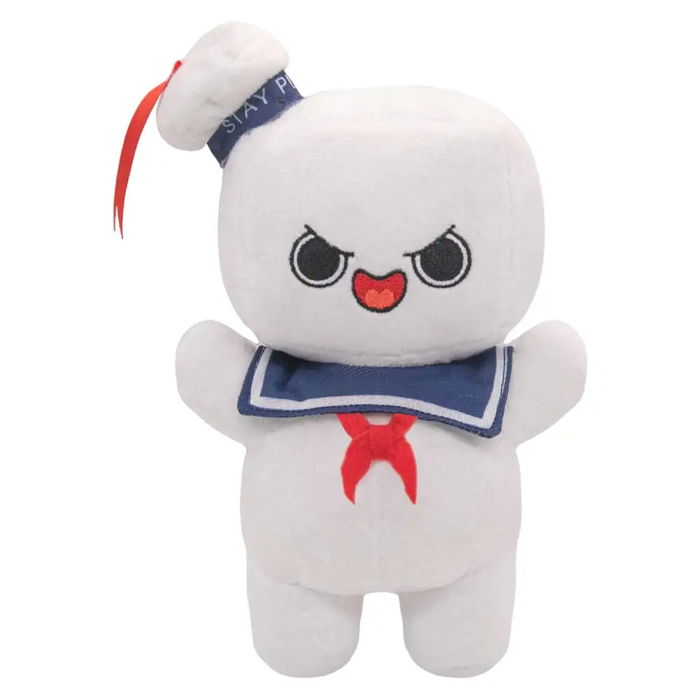 Cute Stay Puft Marshmallow Man Plush Mascot Movie Ghost Cosplay Busters Fantasy Soft Stuffed Figurine Props Xmas Birthday Gift