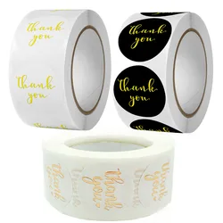 50/100/300/500 2.5cm Round Thank You Stickers Gift PackScrapbook Stationery Label Sealing Holiday Store Decorations Sticker