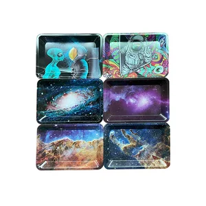 180x125mm علبة تخزين معدنية التبغ السجائر الأعشاب التدخين اكسسوارات صفيح أداة صغيرة أعلى 8 مبيعات لأوراق الماريجوانا - رقم 5