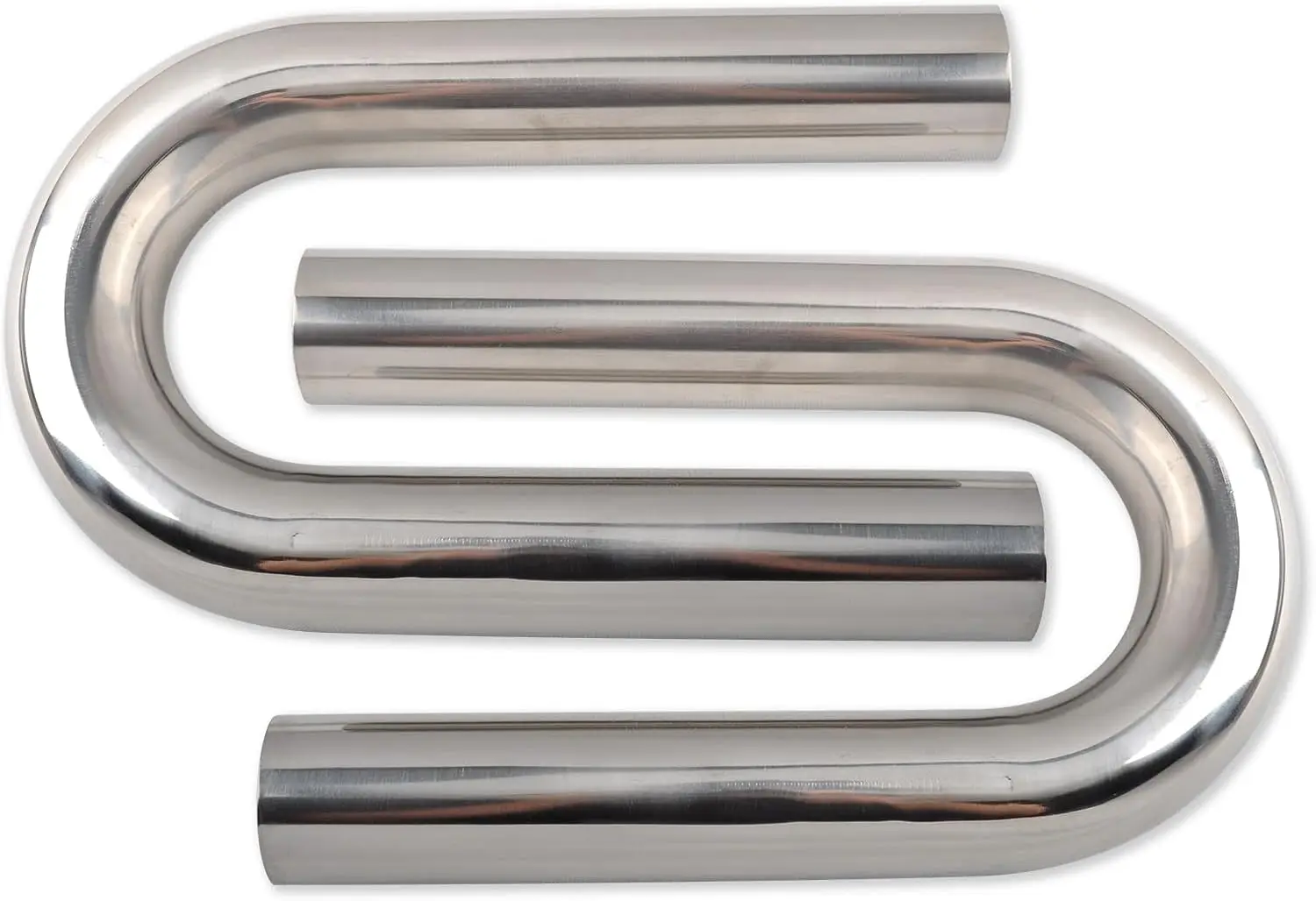 3'' Inch 180 Degree Bend Elbow Stainless Steel Turbocharger Intercooler Pipe, High Class Brushed Treatment, Universal-2PCS