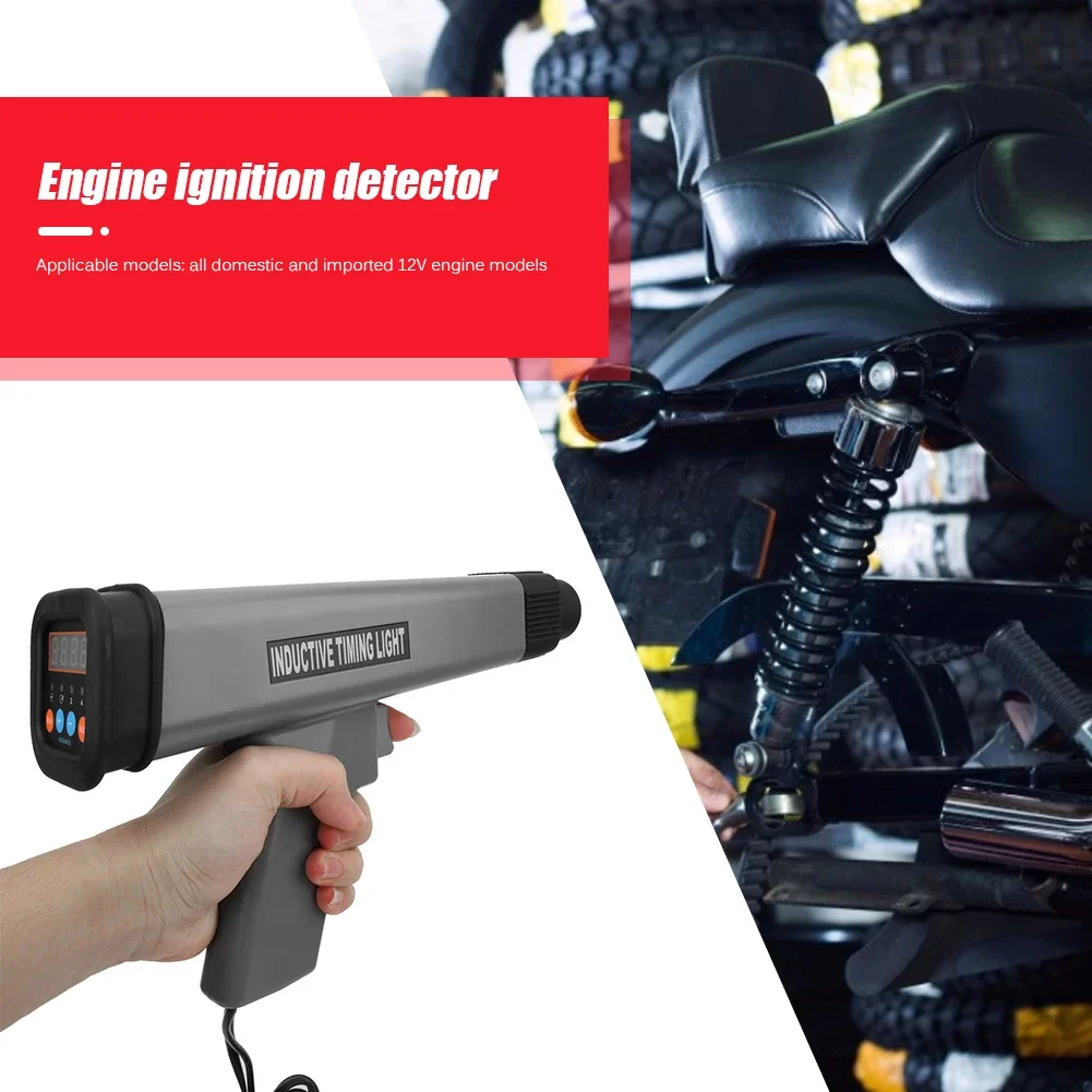 12V Car Engine Ignition Timing Gun Digital Professional Car Motor Engine Ignition Strobe Lamp Timing Detector Repair Tools