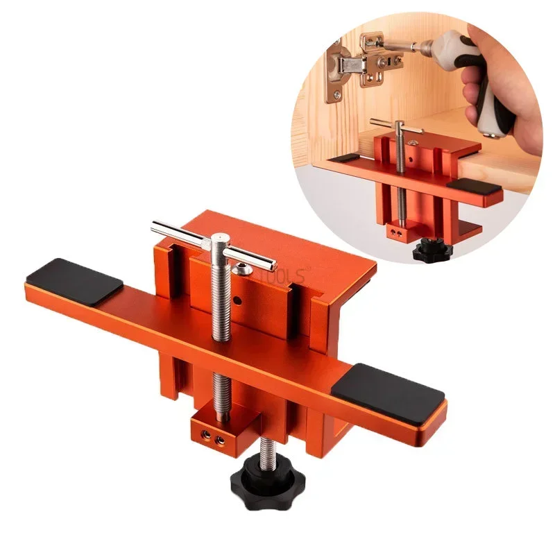 

Cabinet Door Mounting Jig, Support Arm and Clamp Integrated, Aluminum Alloy Body Heavy Duty Tool for Cabinets with Face Frame