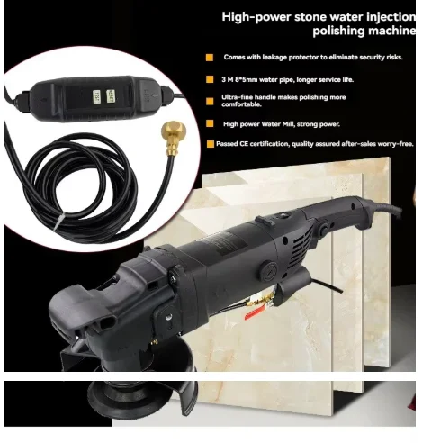 Stone Angle Grinder Stone Water Mill Supply Marble Water Mill Wet Angle Grinder, Stone Polishing Machine
