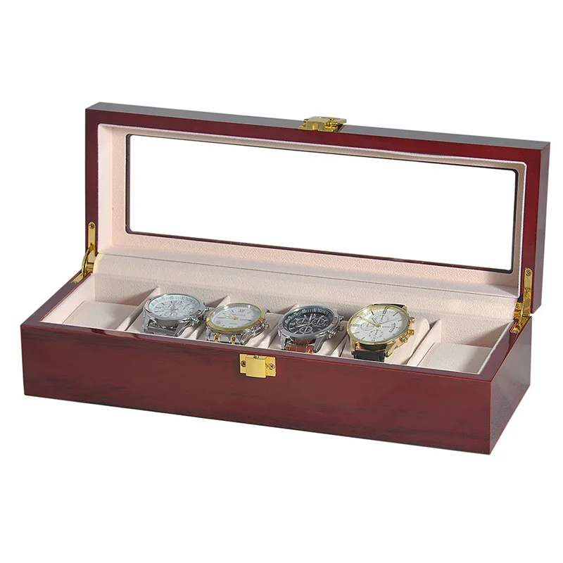 Деревянная коробка для демонстрации часов, роскошная деревянная коробка для часов, коробка для хранения мужских часов, коробка для демонст...
