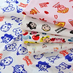 Japanese Style Cute Illustration Harada Hara Cotton Fabric Skirt Clothes Clothing Children's Cartoon Printed by Half Meter