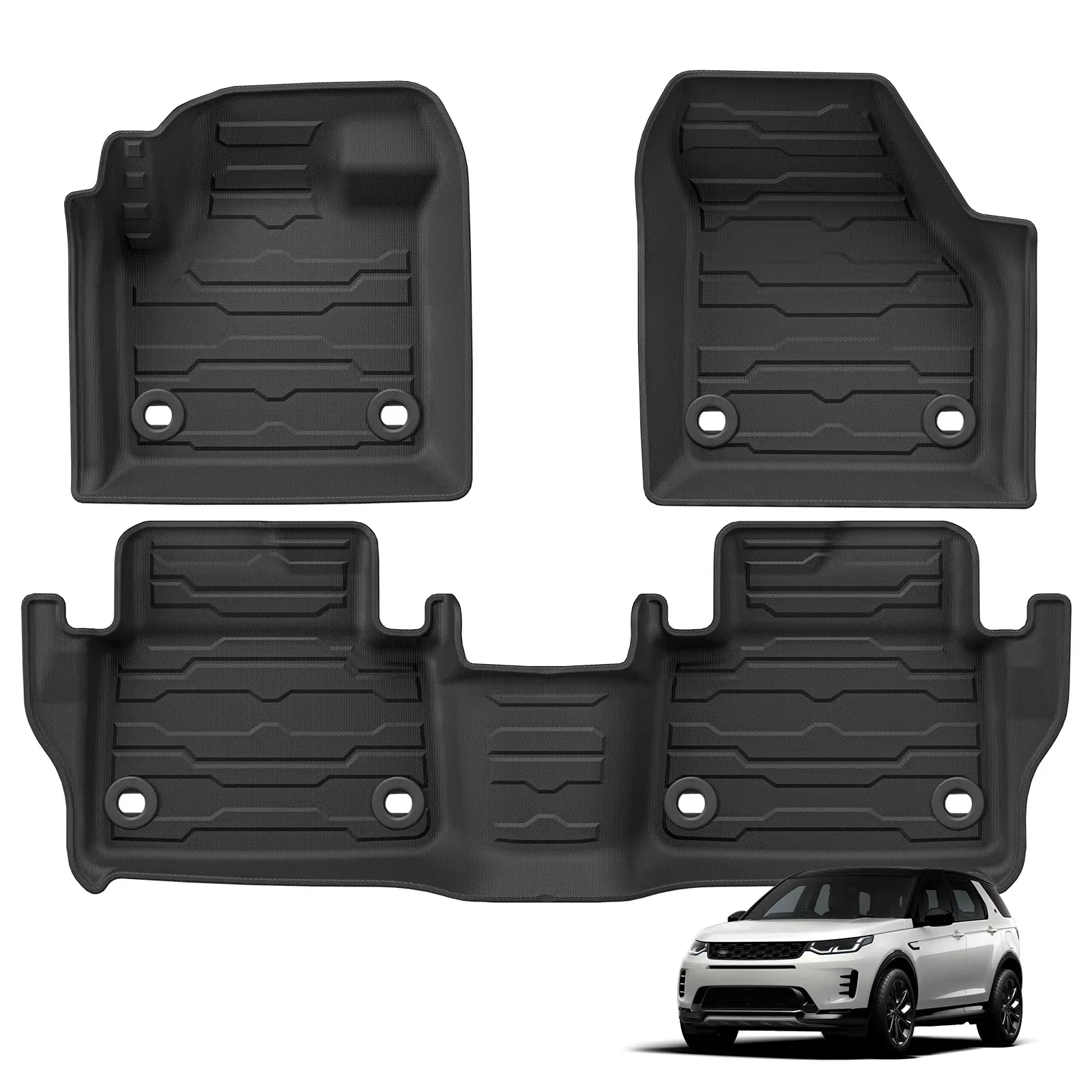 

for Discovery Sport 2024 TPE 3D Car Floor Mats Trunk Backrest Pad Waterproof Protective Foot Pad Left Hand Drive