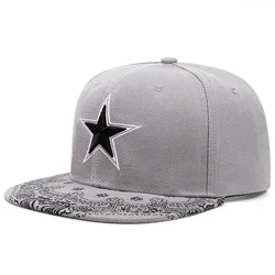 Fashion Five Pointed Star Baseball Caps For Men Women Cotton Kpop Snapback Sport Visor Cap Male Outdoor Bone Flat Brim Hat