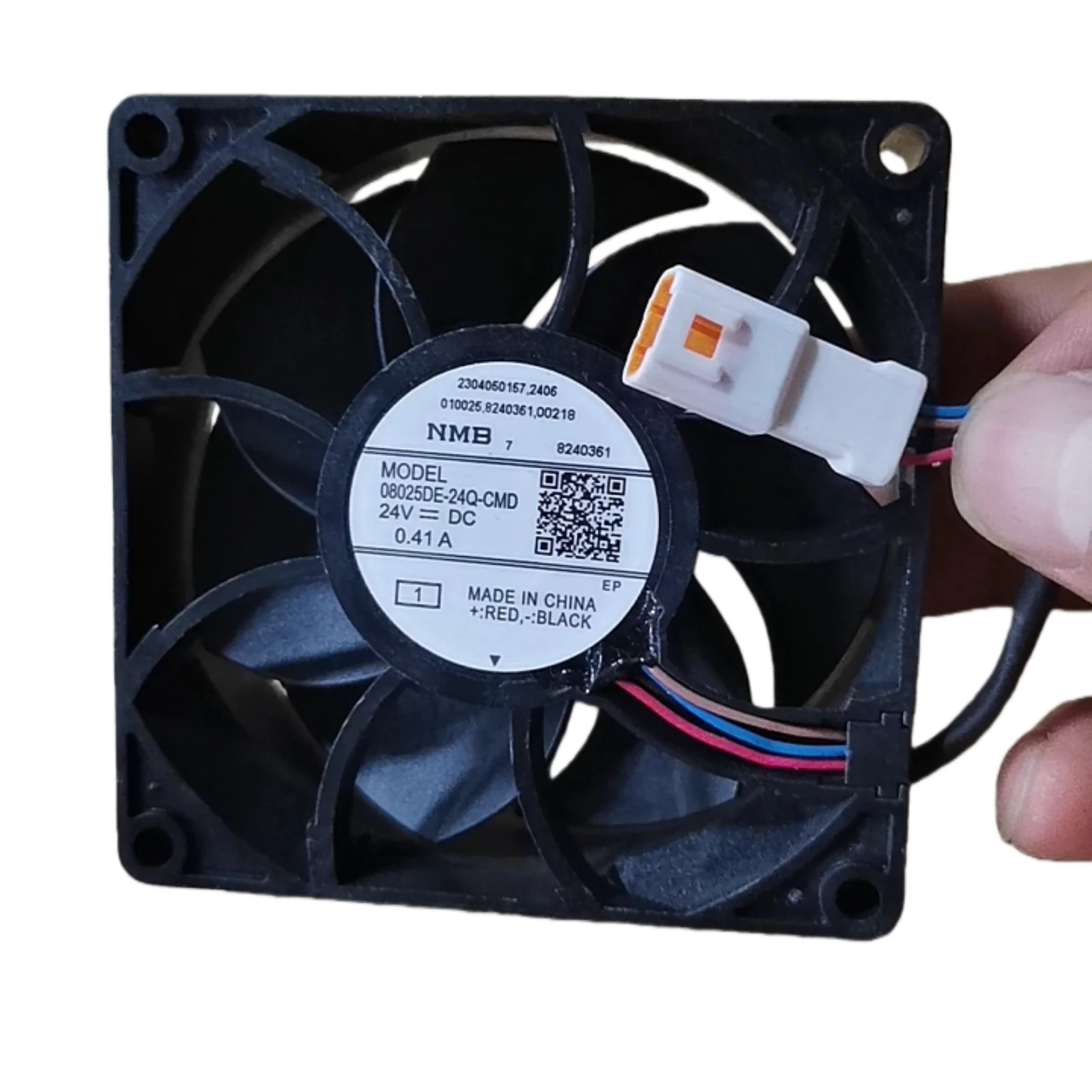 Kipas Pendingin Inverter / PV Inverter 24V 0.41A 08025DE-24Q-CMD, Kipas DC Brushless Aliran Udara Tinggi untuk Peralatan Industri