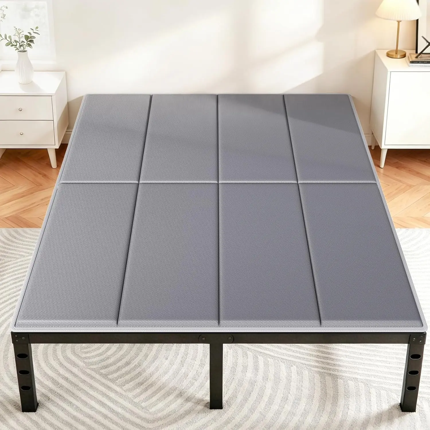 

Heavy Duty 10mm Bunkie Board Queen Size 60'' x 80'', Breathable Bed Support Board to Prevent Sagging Mattress, with Anti-Slip
