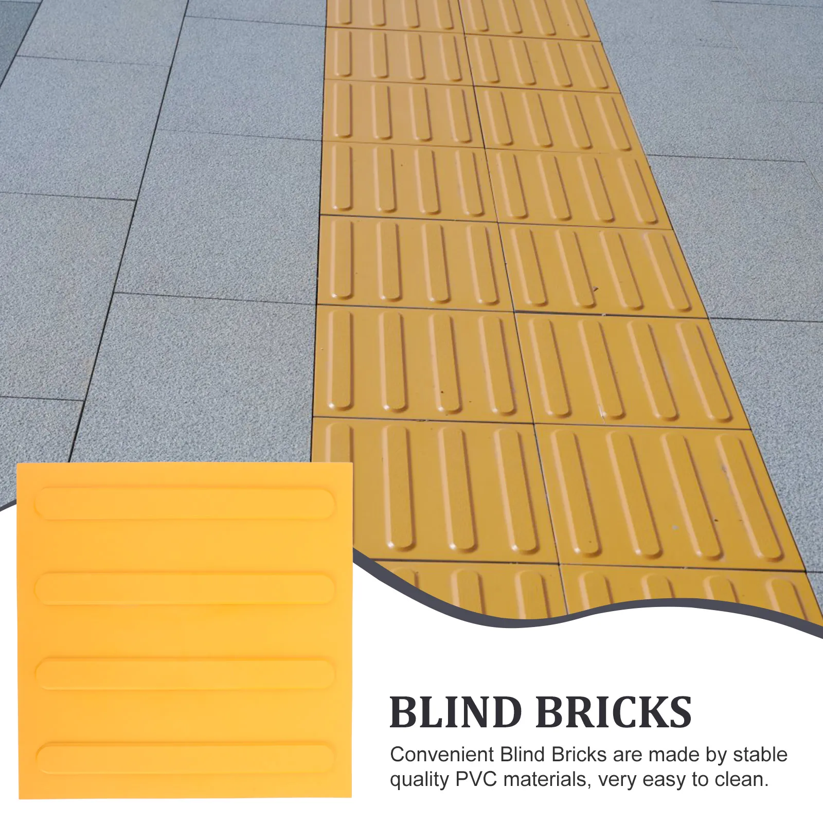 الطوب العمياء البلاستيكية دائم اللمس رصف للطريق مسار الشارع الرصيف في الهواء الطلق بلاط الملاحة السلامة الداخلية #5