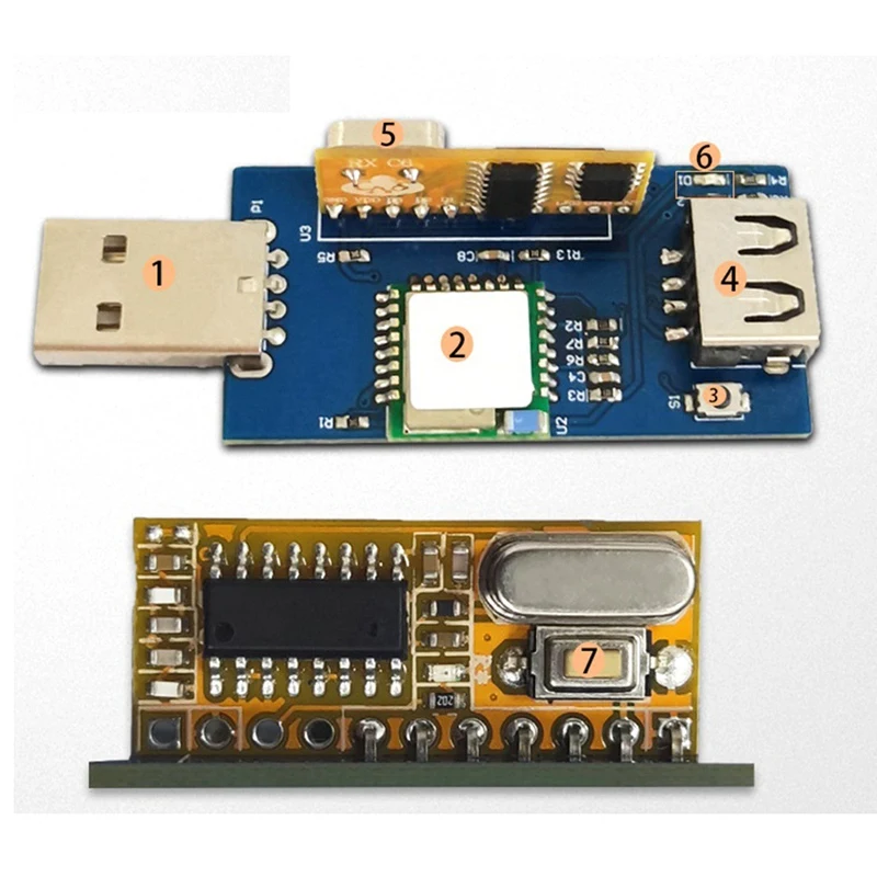 Interruttore USB remoto controllo APP Mobile/telecomando 433M Wifi 2.4G con modulo multifunzione di trasmissione dati USB
