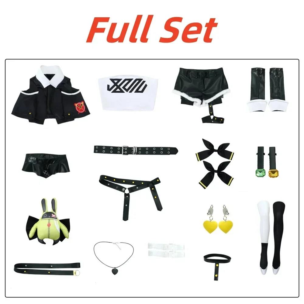 2025 Zenless Zone Zero نيكول ديمارا أزياء تنكرية شعر مستعار Zzz أزياء الهالوين