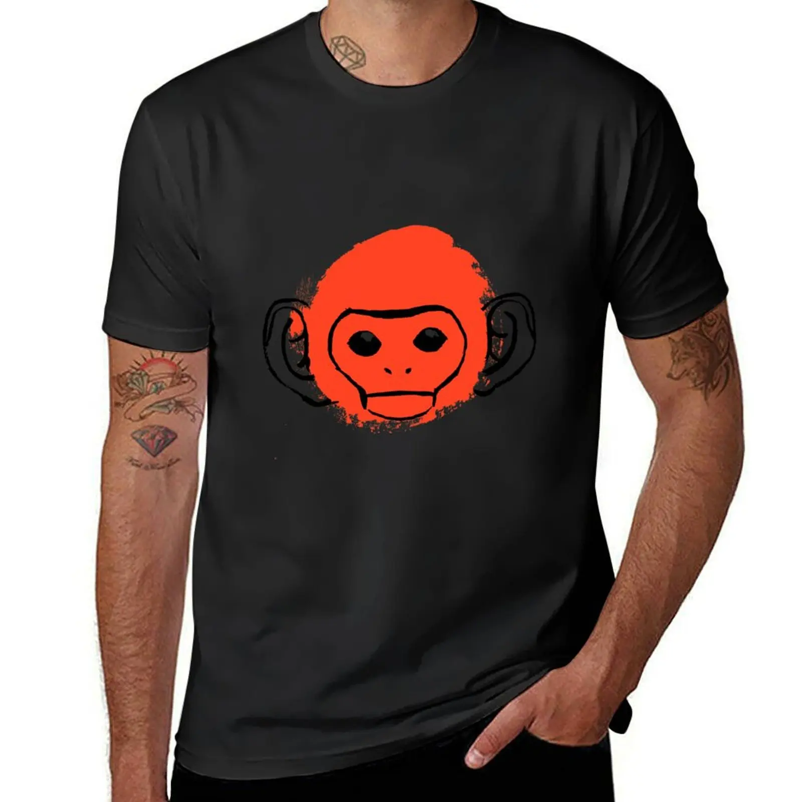 

Monkey T-Shirt cotton graphic tees oversize t-shirts man for a boy compression shirt men