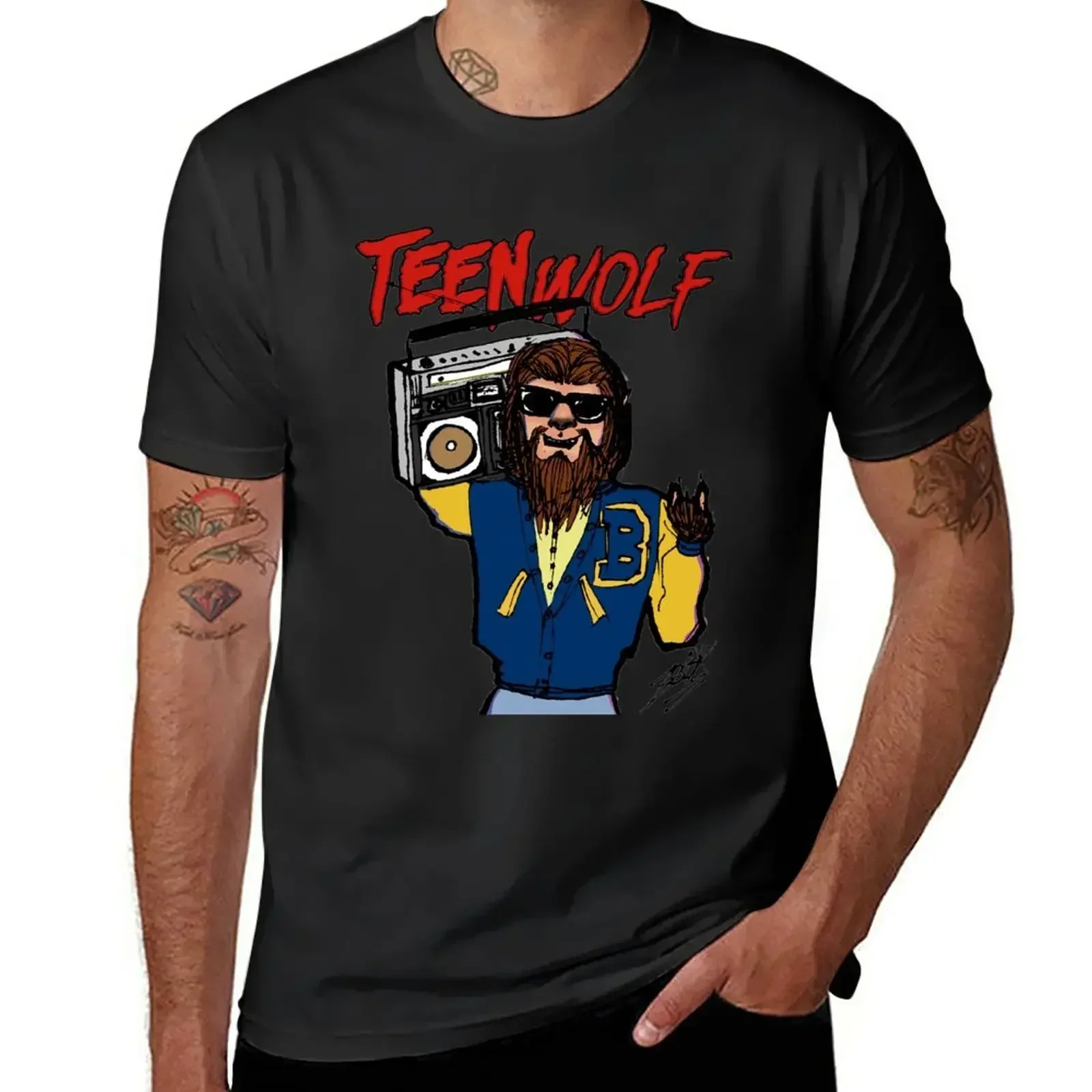 

Teen Wolf T-Shirt boys animal print korean fashion mens shirts graphic tee