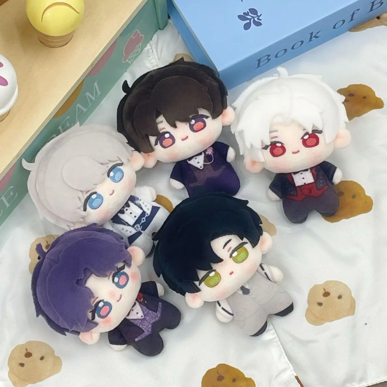 

10CM Anime Love and Deepspace Zayne Sylus Rafayel Xavier Caleb Plush Doll Cosplay Pendant Keychain Puppet Girls Christmas Gifts