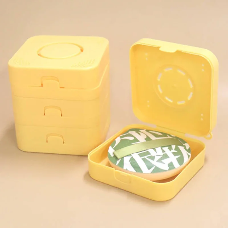 Camera Powder Puff Storage Box Marshmallow 100 Points Powder Puff Storage Box Large Dustproof Breathable Powder Puff Storage Box