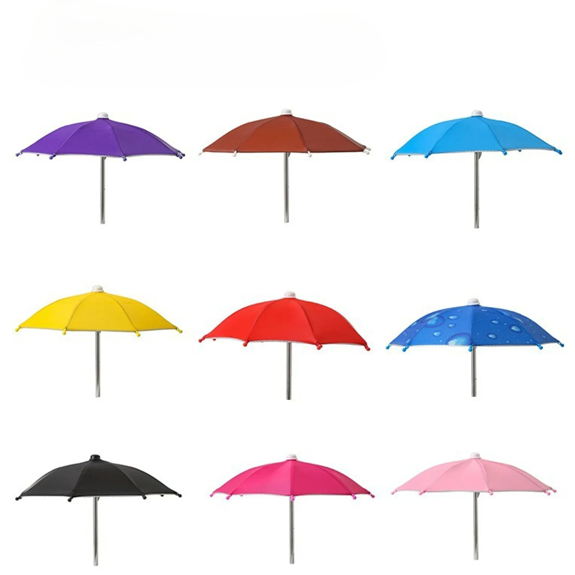 Mobile Phone Holder Sunscreen Umbrella Clip Outdoor Mobile Phone Fixed Umbrella Rain Parasol Mobile Phone Anti-Reflective