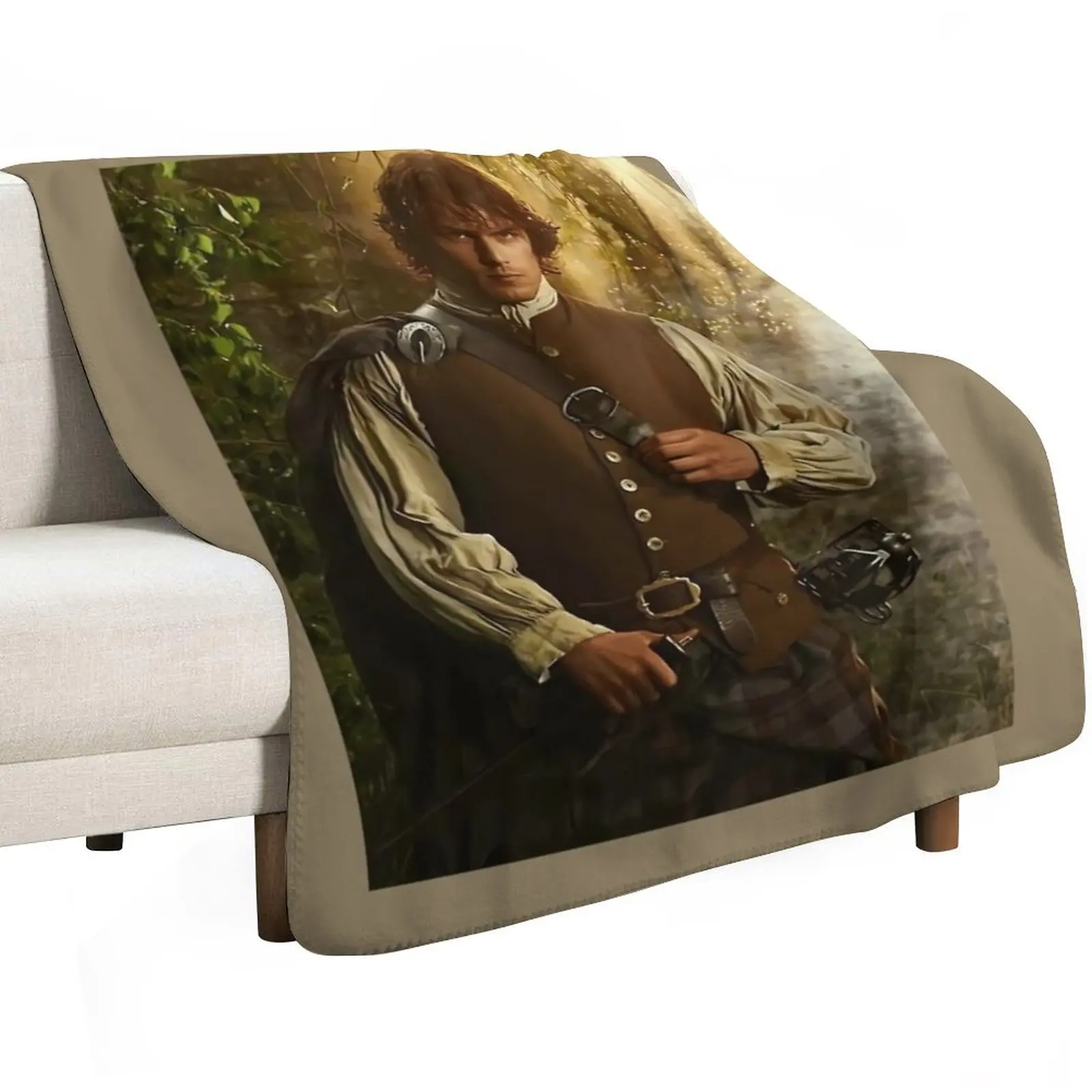 Sam Heughan 1 Throw Blanket Thin Stuffeds Loose Sofa Throw Summer Soft Blankets