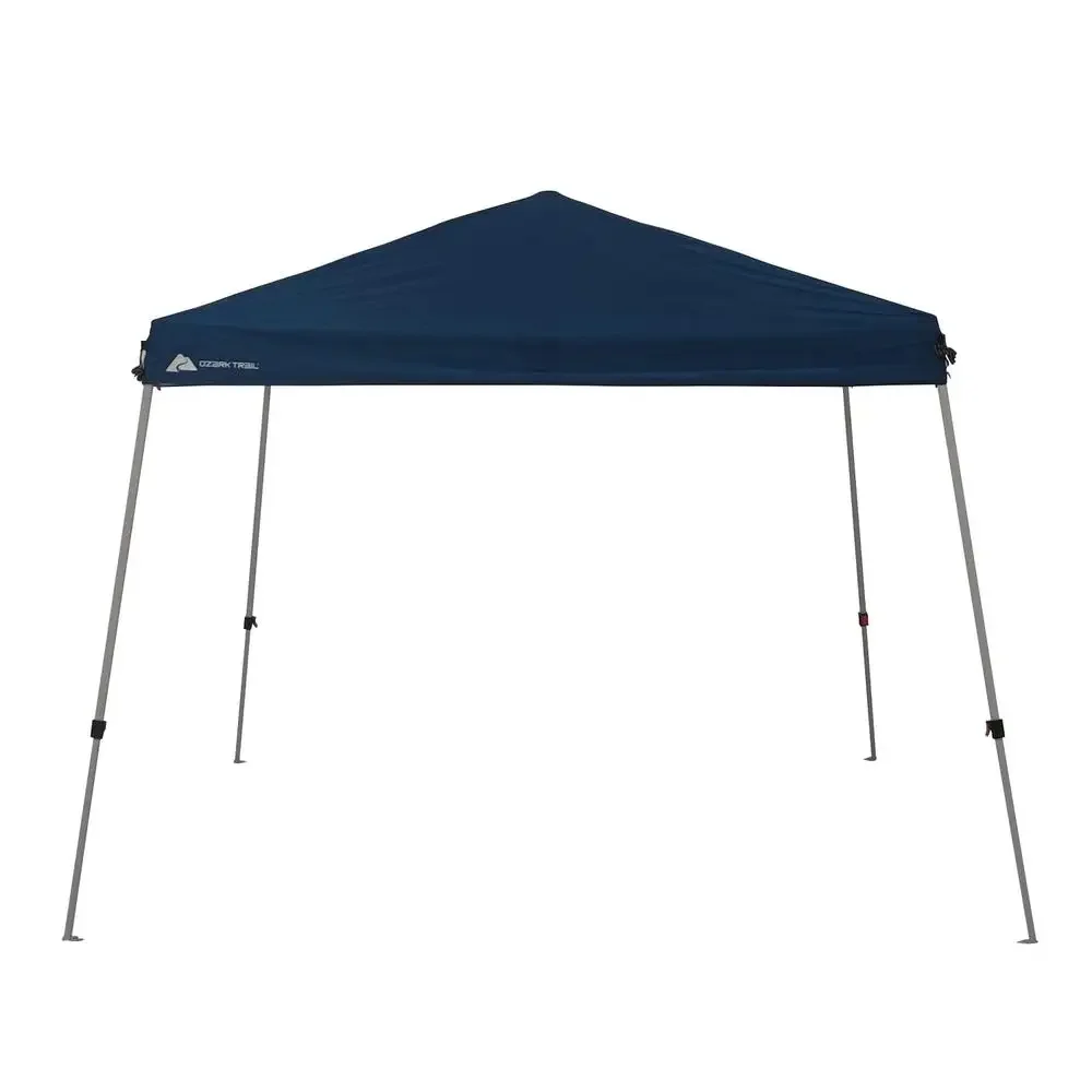 10' x 10' Lightweight Portable Canopy Tent Outdoor Events Blue UV Protection Easy Setup Carry Bag