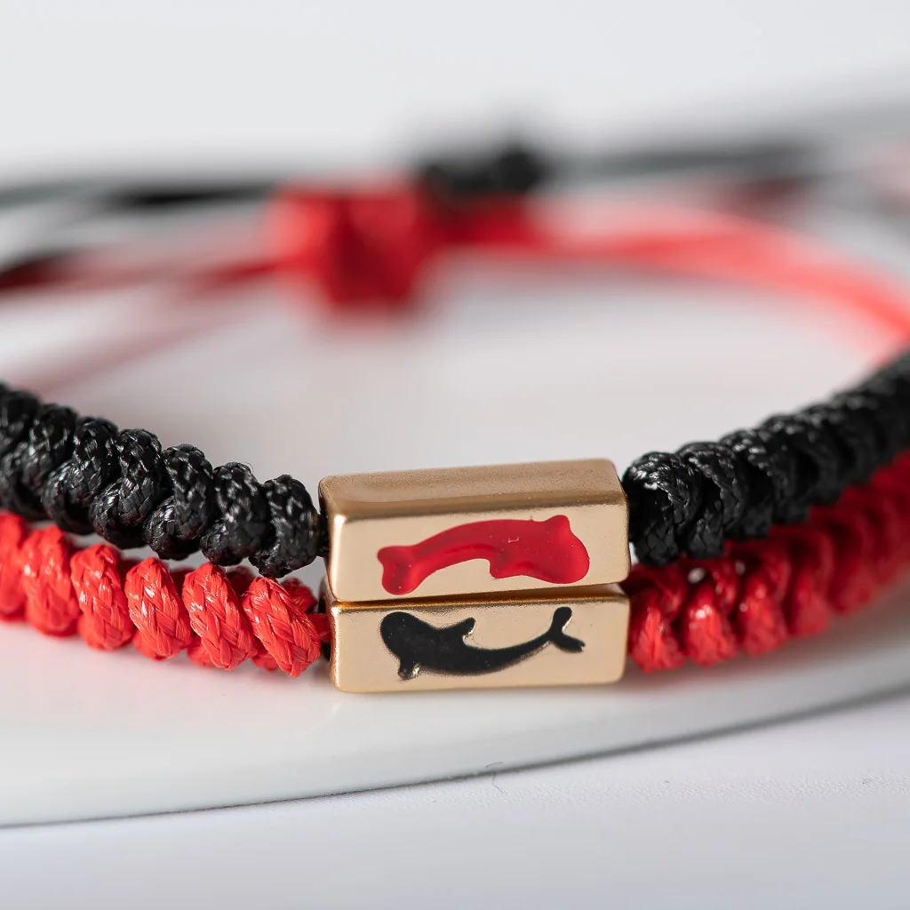 2 Pieces Hand-knitted lovers\' bracelets Fashion Jewelry hand-made DIY bracelet #KY423