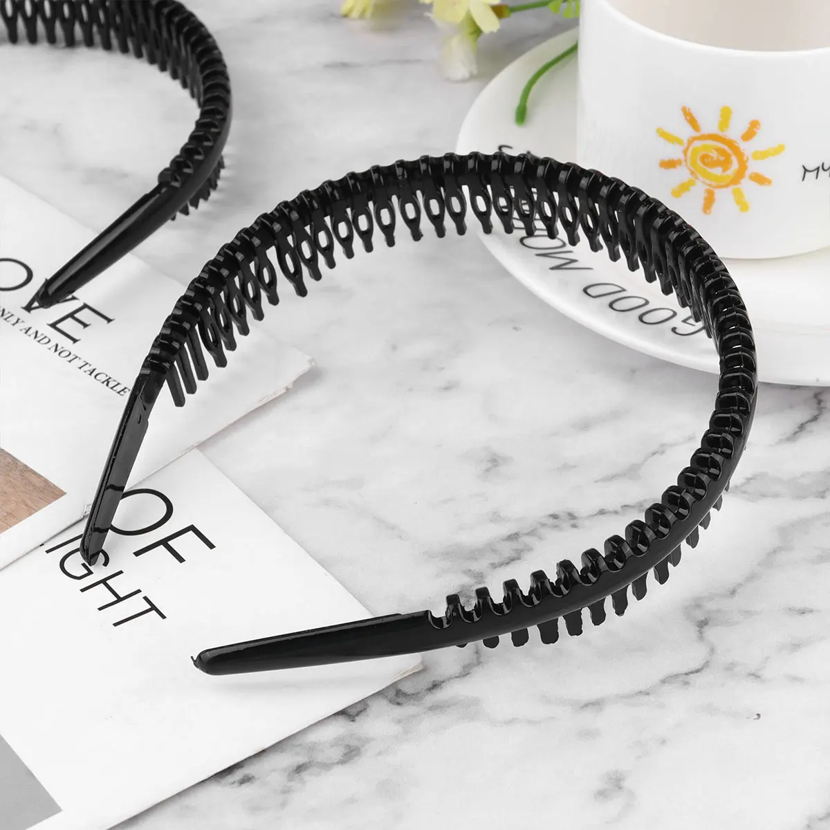 

10pcs Anti Slip Hairband Grip Unisex Headbands For Women Men Girls Boys Hair Accessories Female Headdress Headwrap Non Slip