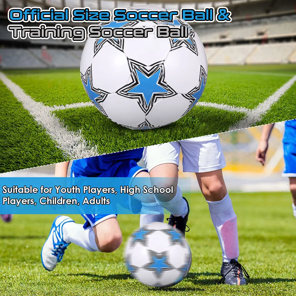 حجم 5 كرات كرة القدم عالية الجودة كرات كرة القدم الحجم الرسمي 5 كرات مباراة البلاستيكية المهنية كرات التدريب مباراة الدوري الرياضي