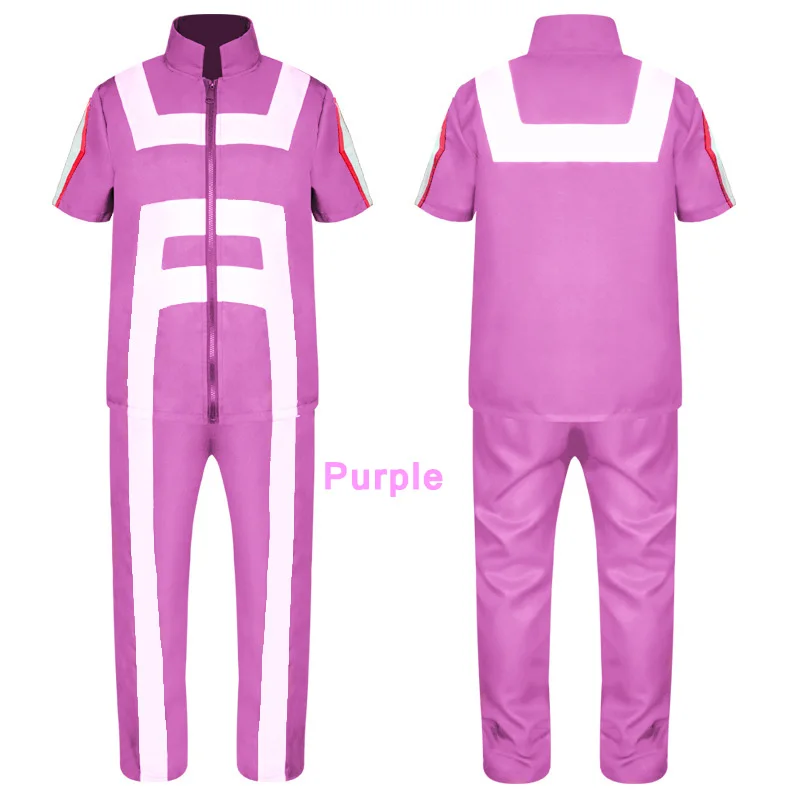 New Cosplay Costume My Hero College school uniform set Anime Halloween Gymnastic clothes Summer Short Sleeve Suit 8 Colors