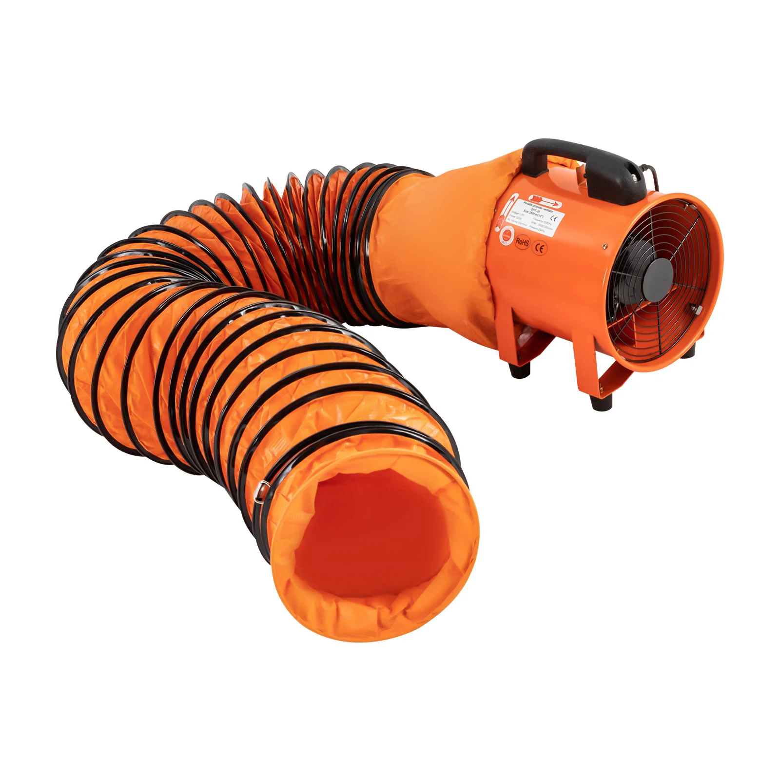 Portable Extractor Fan Blower, 320W Copper Motor, 10-Inch 7-Blade, High Airflow (43m³/min), Safety Guard, Easy Maintenance