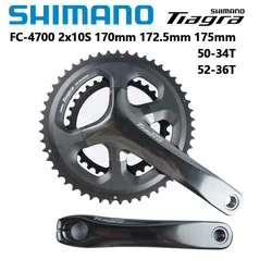 Shimano Tiagra 4700 Crankset 10Speed 165mm/170mm/172.5mm/175mm 50-34T 52-36T Road Bike Bicycle Crank 2x10s Bicycle Chainwheel